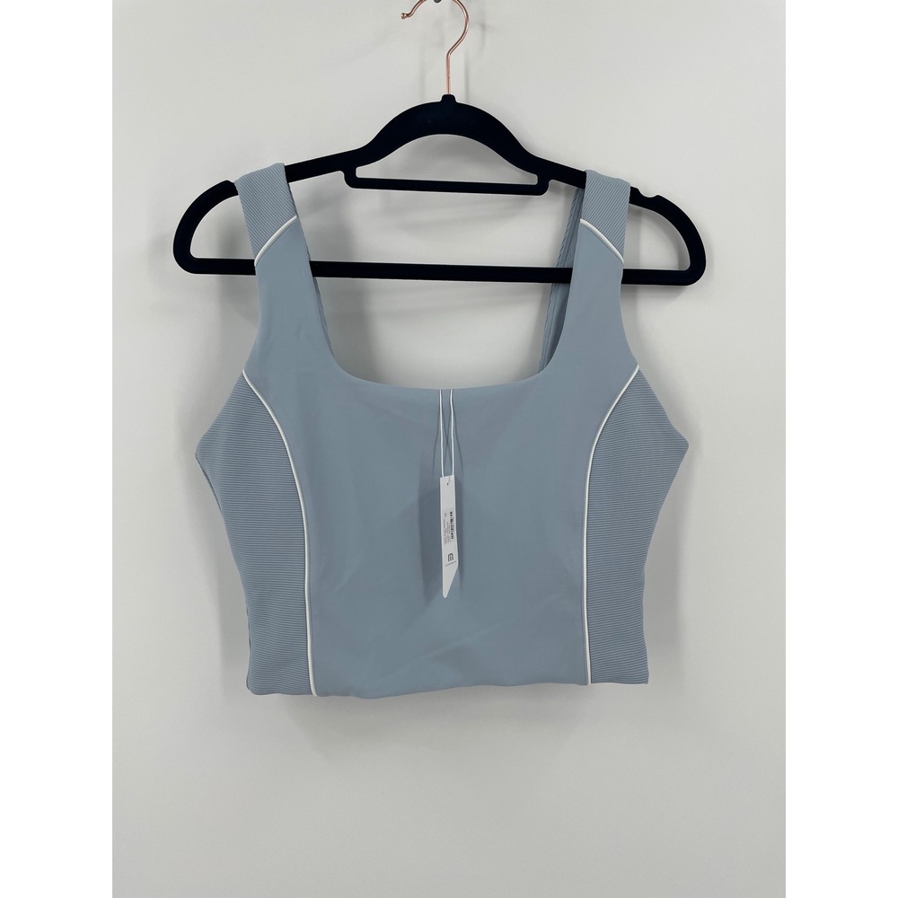 TravisMathew Jetset Mindset Tank S Celestial Blue NWT MoveKnit Rib Sport Top